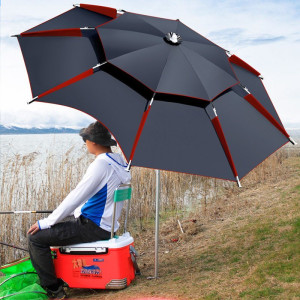 Large Universal Folding Fishing Umbrella Double-Layer Rainproof Sunscreen UV Protection Fishing Umbrella Outdoor