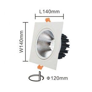 Latest style high quality recessed led downlight housing led downlight cob
