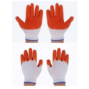 Latex Rubber Coated  Nylon Working Gloves 13gauge Nylon glove