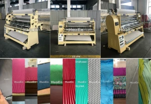Leather Textile Garment Clothing Industrial Pleating Machine Changzhou Huaen Fabric China Plant Knife/roll Provided 1300kgs 11kw