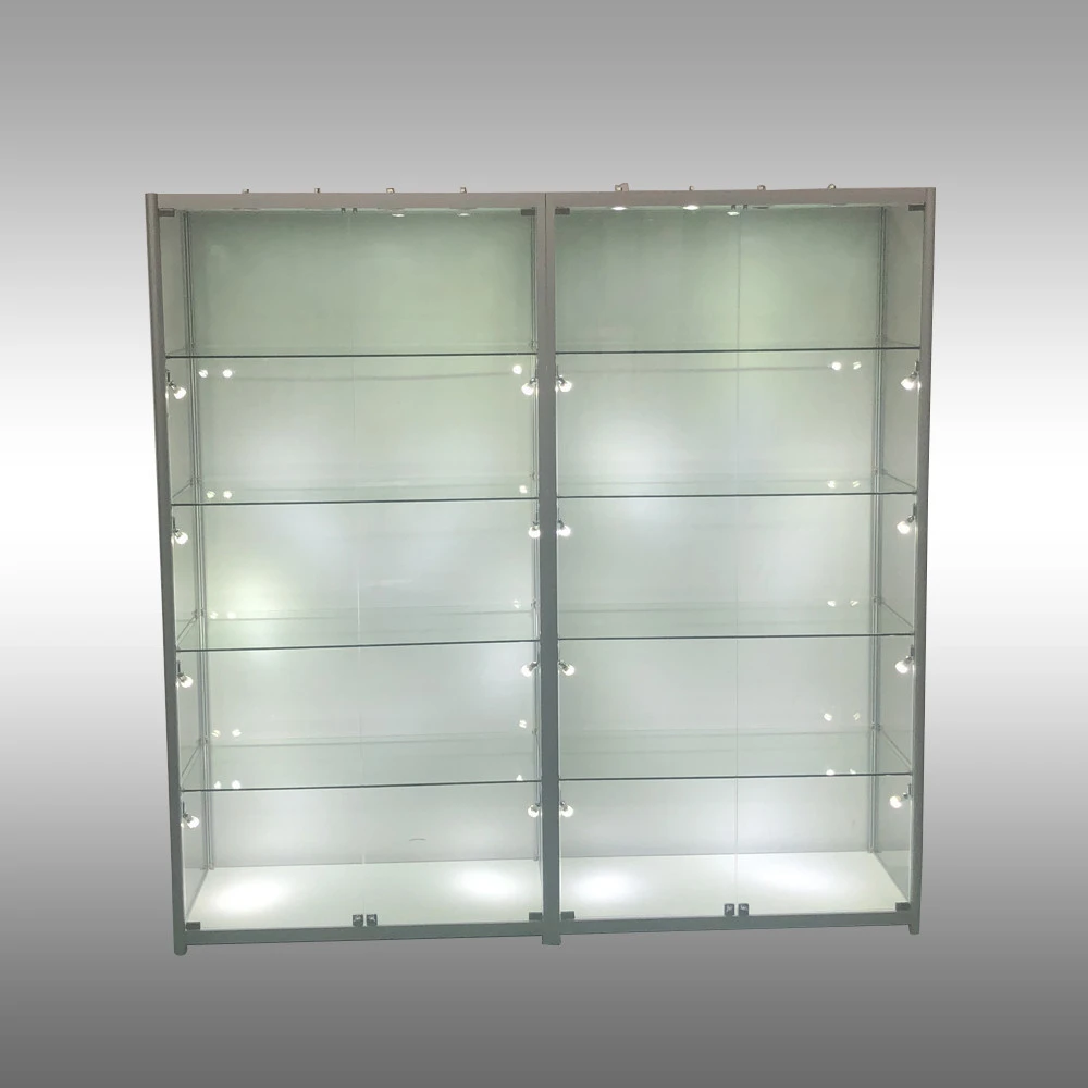 Lighted Tower Display Case - 3 Shelves