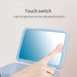 LED Mirrored Jewelry Makeup Storage Vanity Box Makeup Mirror