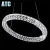 Import LED Modern Designer Pendant Lighting LED Chandelier Crystals Pendant Light AT8101-700+500+300 from China