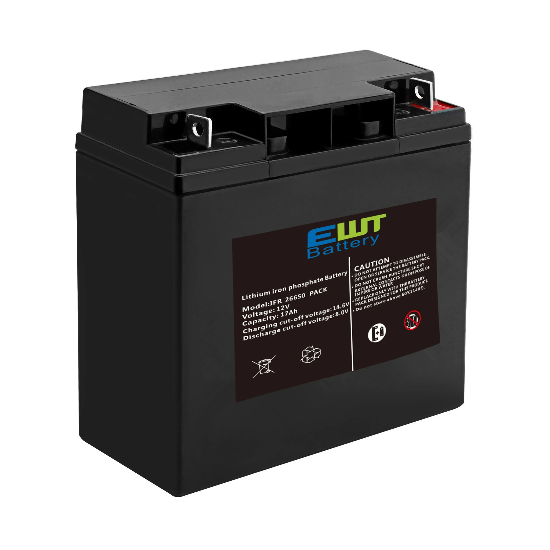 lithium ion battery 12v 17ah deep cycle rechargeable lifepo4 lead acid battery 12v 17ah