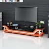 Livingroom Furniture Solid Wood Frame Italian Genuine Leather tv stand modern