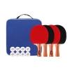 LOKI Customized high quality 4 players professional premium table tennis racket 8 balls ping pong paddle set