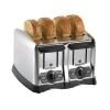 Long lasting Proctor Silex Commercial 24850 4 Slot Light Duty Toaster, UL, w/ Smart Bagel Function, 120V, 1650W
