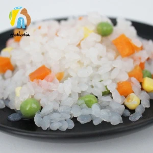 Low carb sugar free diet vegetarian food instant organic konjac rice shirataki for slimming
