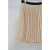 Import Low Price High Quality Women Pleated knee length A-line Skirt With black waist from China