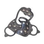 Low temperature resistance No crack Portable 8 Tooth Ice grips Walking spikes Anti-skid crampons for Winter hiking