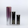 luxury hot stamping skin care black cosmetic cream acrylic bottle packaging with lids