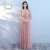 Import lx20796a sexy solid color fashion bridesmaid chiffon maxi party dress from China