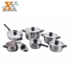 Malaysia Cooking Pot Stainless Steel  cookware With bakelite handle and knob