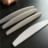 Manufacturer good quality  Professional Zebra Nail File Half moon 100/180 Gray Crescent file nail file custom