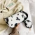 Import Manufacturers Wholesale Cows Black And White Pattern Leather Purse Shoulder Bags Women Handbag With Mini Coin Purse Set from China