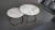 Import Matel Iron Golden Coffee Tables and Console Tables Power Coated Framed With White Marble Stone Tops from China