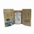 Matt White Kraft Paper Stand Up Coffee Bags/ Food Packaging Bags With Clear Window And Zipper For Coffee/ Bean/ Snack