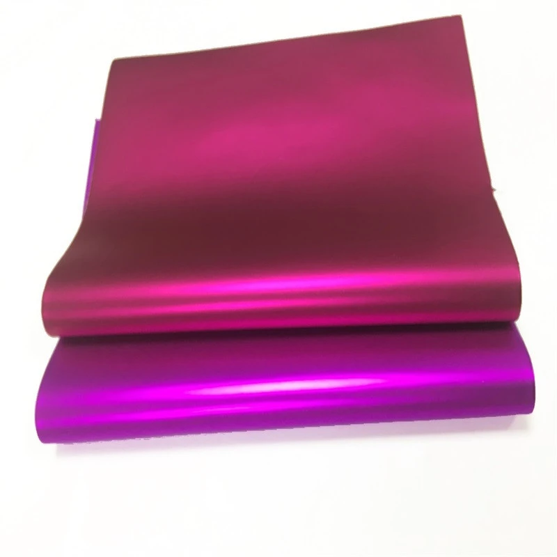 Matte plain  pu holographic leather fabric  for making shoes and  bags