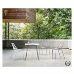 metal Outdoor Garden Furniture Sets coffee Negotiate round Table and mesh chair bistro Patio iron table set mesa para jardin