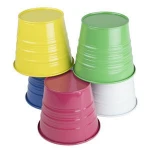 Metal tin garden flower pots planters with mini size