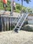 Import Metallic Ladder 5 Foot Removable Aluminum Stairways With Both Sides Handrails from USA