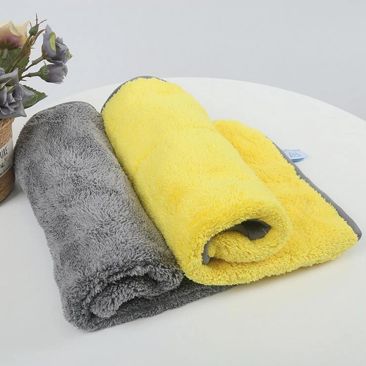 Microfibre Car Cleaning Cloths, Upgraded 1200gsm Ultra-Thick Car Drying Towel Microfiber Cloth for Car and Home Polishing