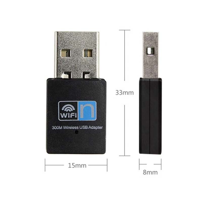 Mini 300M USB Wifi dongle 802.11 b/g/n wireless network card RTL8192 WiFi adapter