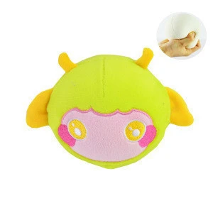 mini custom plush new design round microbead stuffing  memory foam stuffed animal toy