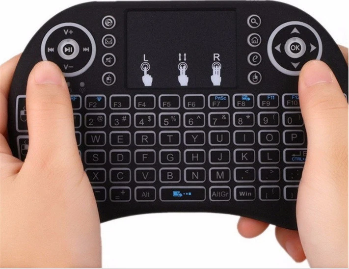 Mini i8 2.4GHz Mini Wireless Keyboard and Mouse Wireless Touchpad Rechargeable Combos for PC Pad Android TV Box and More