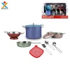 Mini Kids Cookware Tool Children Cooking Game Toy Stainless Steel Set Toy Kitchen Sets Pan Cookware Toy