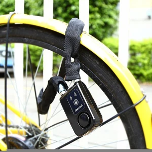 mobile phone app remote control keyless bike lock burglar proof smart bicycle  alarm Lock