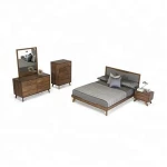 modern design American country style wooden bed room furniture bedroom set