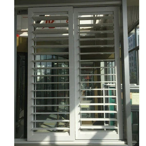 modern european aluminium frame adjustable shutter windows residential house high security louver window