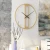 Import Modern Gold Creative Art Home Decor Metal Wall Clock from China
