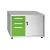 Import Modern Office equipments 3 drawer metal tambour door mobile pedestal filing cabinet from China