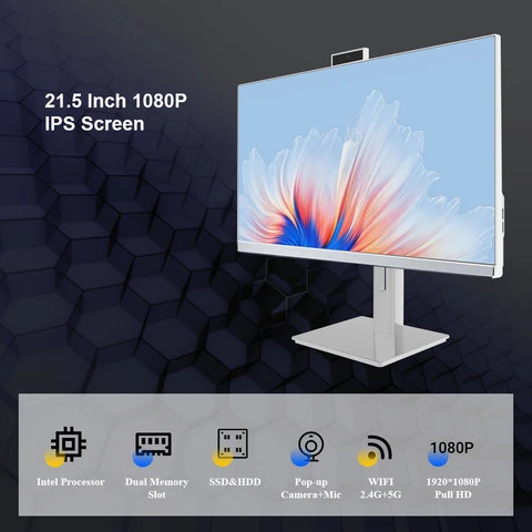 Buy Modern Style 21.5 Inch I5 All In One Pc Ram 8gb 16gb 32gb Ssd 1tb ...