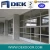 Modern Transparent Automatic Aluminum Frame Glass Panel Vertical Bifold Garage Door With Remote Control