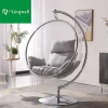 Modern trendy design hanging Acrylic bubble swing chairs with cushions