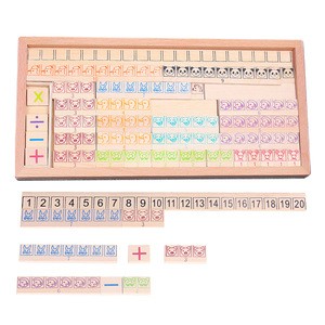 Montessori Toys of Wooden Math Box Kindergarten Learning Mathematics Memory  calculation board