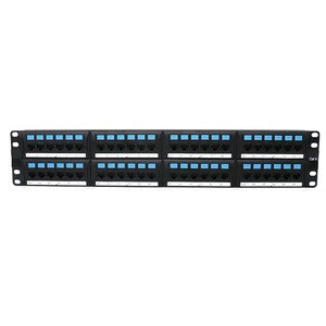 MT-4023  Cat5E Cat6 2U 48 port Patch Panel 19 inch type networking cabling patch panel
