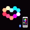 Multi-Color Creative Smart Touch LED Light Panel Removable Hexagonal Wall Lamp