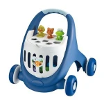 Multi-function Toddler Push And Pull Along Learning Walker Funny Animal Blocks Match Large Storage Capacity Walker Baby Musical