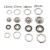 Import Multiple Sizes Stainless Steel Buttons Metal Press Button 4 parts Prong Ring Snap Button For Clothes from China