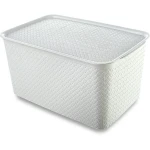 Multipurpose Sundries Storage Container Clothing Organizer Rattan Plastic Bins Plastic Pp Storage Boxes With Lid