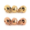 Multitudinous color for chose gold cz spacer beads high quality metal wholesale stainless steel skull beads