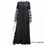 Muslim islamic clothing printed abaya wholesale fancy kaftan dress