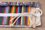 National Embroidery Pencils Pouch Bag 36/48/72 Holes Roll Brush Case cartucheras para lapices Gift Bag Art Supplies