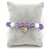 Import Natural Amethyst Bracelet 8mm Stone Beads with Custom Charm from China