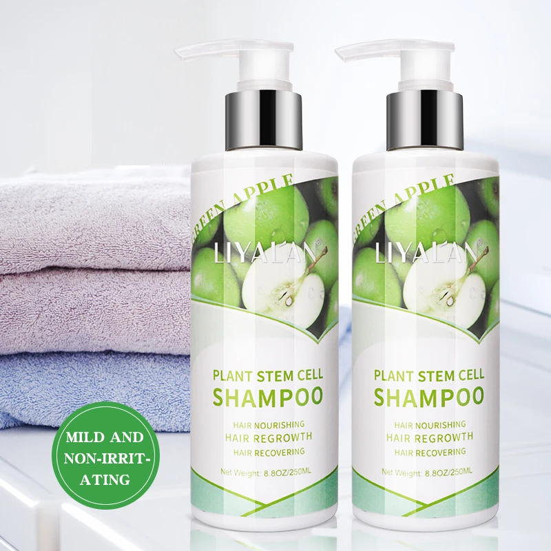 Natural Organic Recovering Nourishing Anti Hair Loss Plant Stem Cell Shampoo Private label