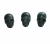 Import Nature black flash stone skeleton head shaped sculpture carving semi-precious stone crafts for home decoration ornaments from China